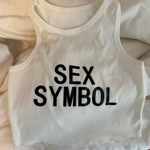 sex symbol graphic tank